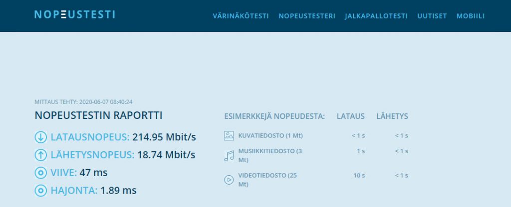 Fsecure freedome  VPN nopeus testattuna suomessa