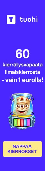 Tuohi - 60FS 1eur Reactoonz 100 offer - 160x600 Image